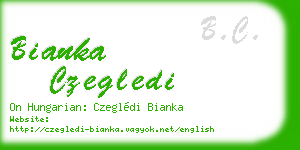 bianka czegledi business card
