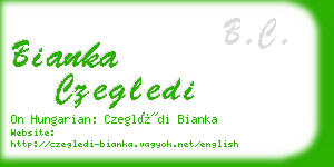 bianka czegledi business card